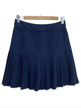 J. Crew Pleated Mini Skirt - Navy Blue